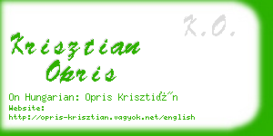 krisztian opris business card